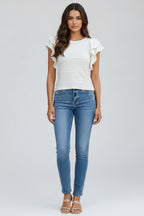 Women's Blouse with Ruffle and Texture – a chic, feminine top with an elegant, multi-layered detail