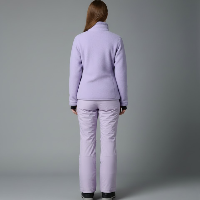 Ocieplana damska kurtka sportowa do uprawiania sportów zimowych – zamek błyskawiczny z przodu na całej długości