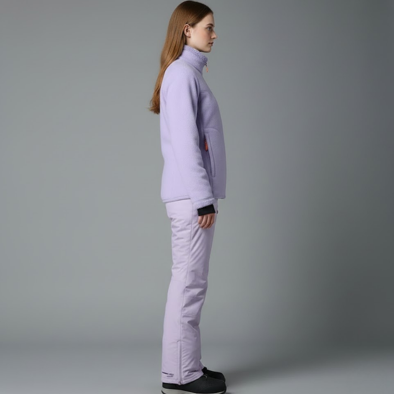 Ocieplana damska kurtka sportowa do uprawiania sportów zimowych – zamek błyskawiczny z przodu na całej długości