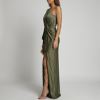 Asymmetrisches Maxi-Kleid für Damen – stilvolle One-Shoulder-Abendrobe