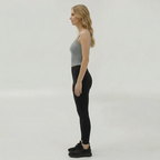 Women's fitted ribbed sleeveless round neck top - soft, stretchy, everyday, basic, versatile