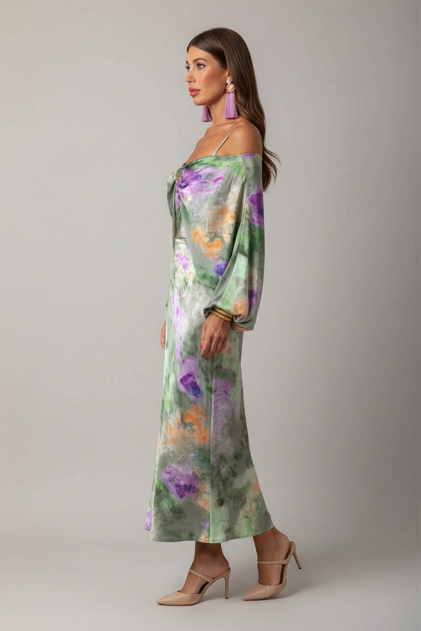 Kolorowa sukienka maxi w stylu boho – zwiewna, seksowna, długa sukienka o żywym, letnim uroku