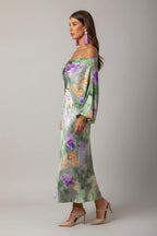 Colorful boho-style maxi dress - airy, sexy, long dress with a vibrant, summery charm