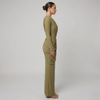 Elegantes, luxuriöses Maxi-Kleid aus Stoff – weich und bequem, ein ausdrucksstarker Stil für Damen