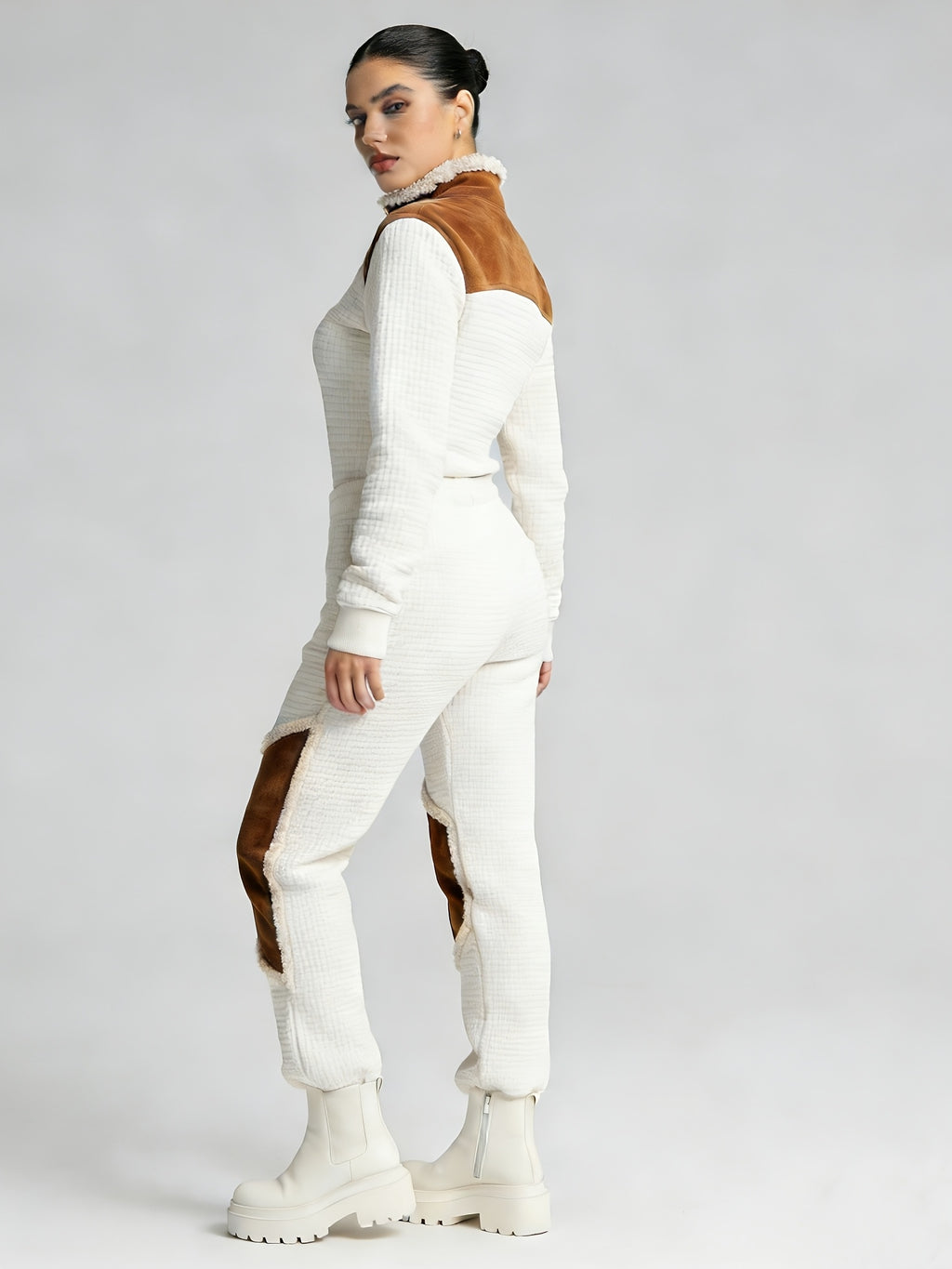 Adeliza | Damska bluza w stylu vintage western z stójką