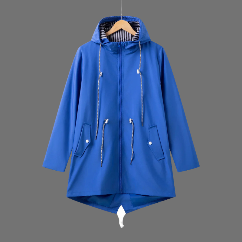 Damska lekka, przeciwdeszczowa kurtka z kapturem – połączenie wygody i stylu