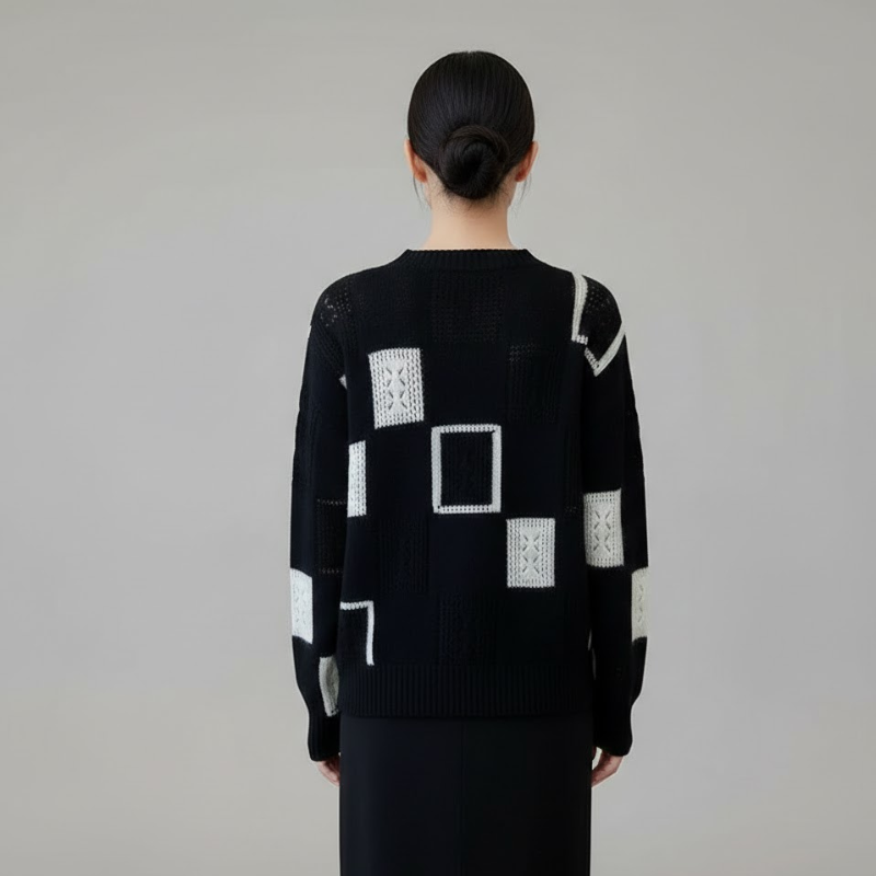 Oddychający sweter z dzianiny dla kobiet – idealny na co dzień zimą