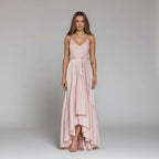 Women's sleeveless halter neck dress - airy and elegant silhouette