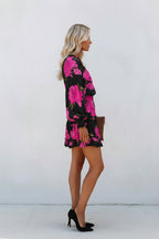 Women's Floral Mini Dress – a fun, chic summer style, perfect for everyday wear and evening events