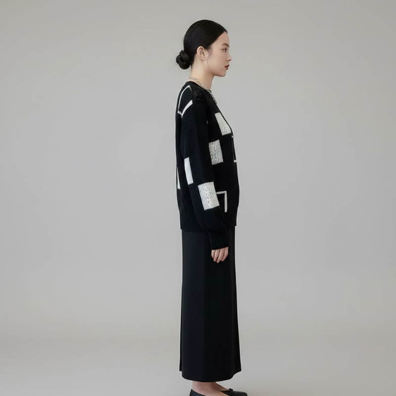 Oddychający sweter z dzianiny dla kobiet – idealny na co dzień zimą