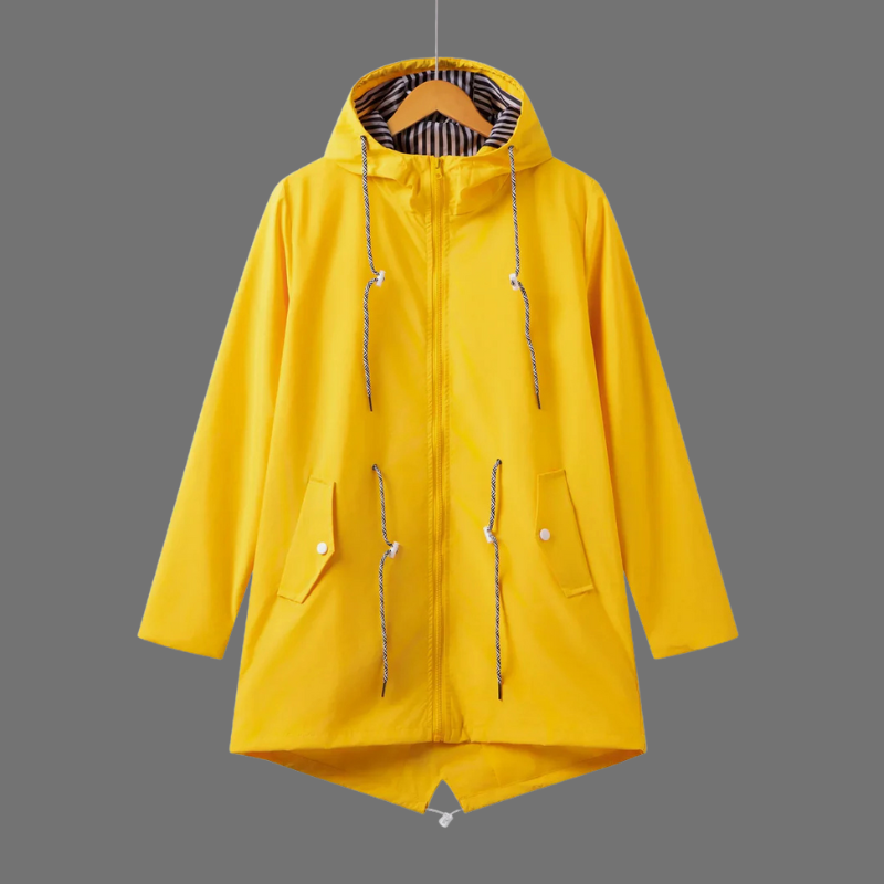 Damska lekka, przeciwdeszczowa kurtka z kapturem – połączenie wygody i stylu