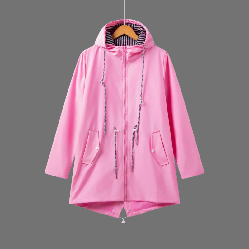 Damska lekka, przeciwdeszczowa kurtka z kapturem – połączenie wygody i stylu