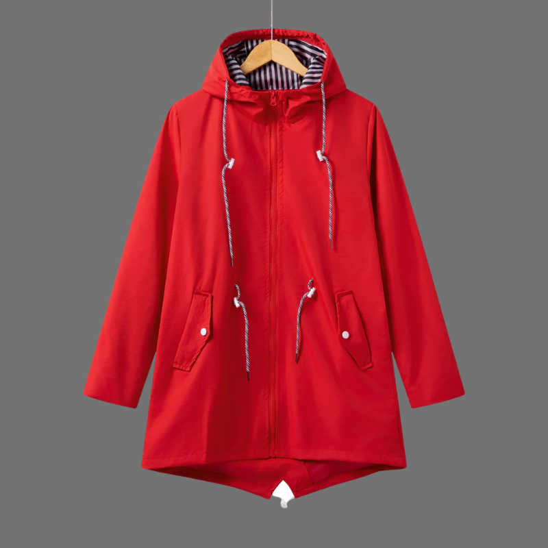 Damska lekka, przeciwdeszczowa kurtka z kapturem – połączenie wygody i stylu