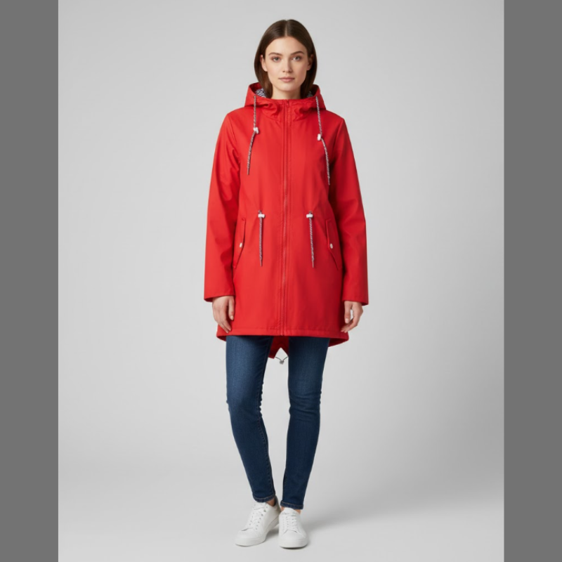 Damska lekka, przeciwdeszczowa kurtka z kapturem – połączenie wygody i stylu