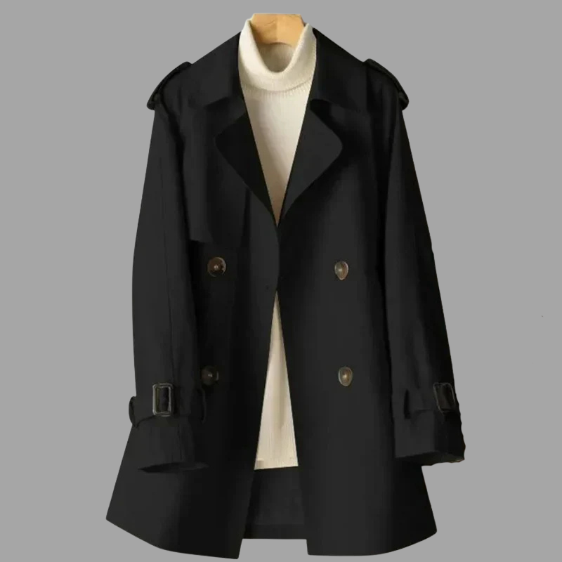 Damski trencz inspirowany stylem vintage – prosta, swobodna elegancja