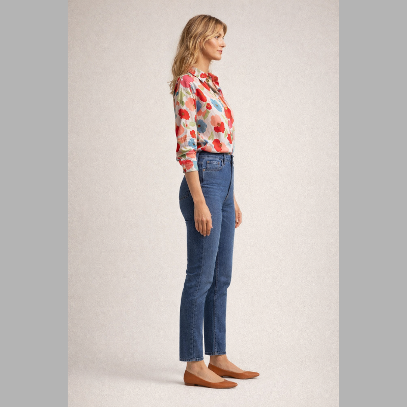 Romantische Damenbluse mit Blumenprint – eine leichte und schicke Bluse für jeden Tag
