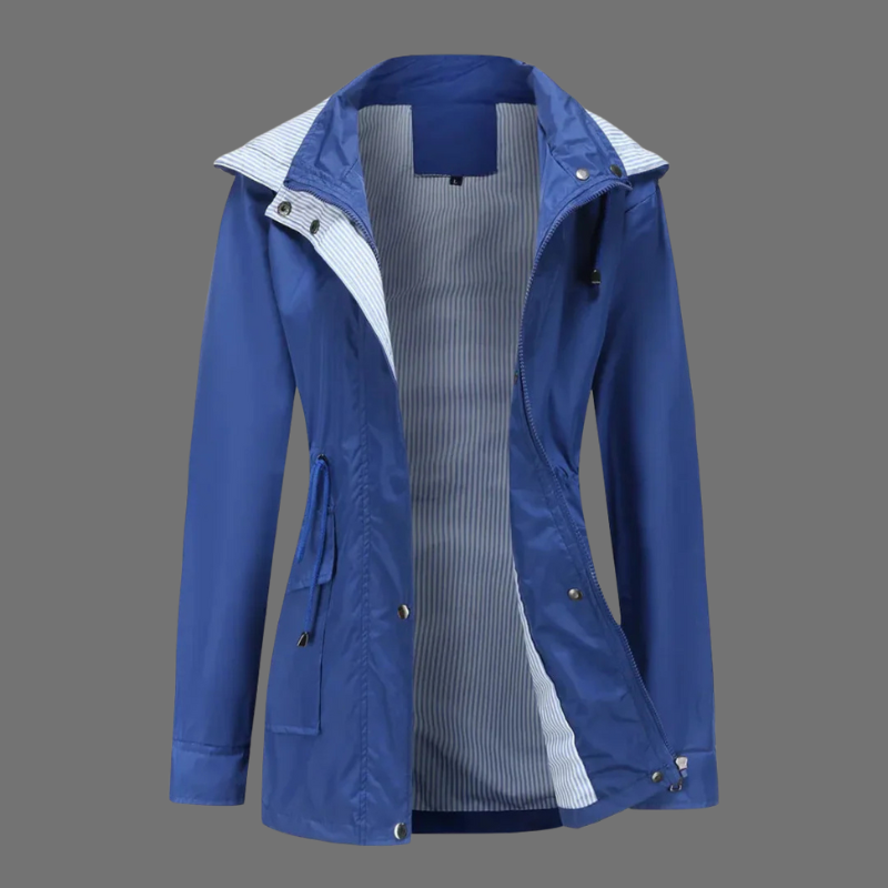 Damski lekki, przeciwdeszczowy płaszcz typu trencz – połączenie klasyki i wygody