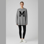 Wygodny sweter damski typu pullover – swobodny, swobodny krój