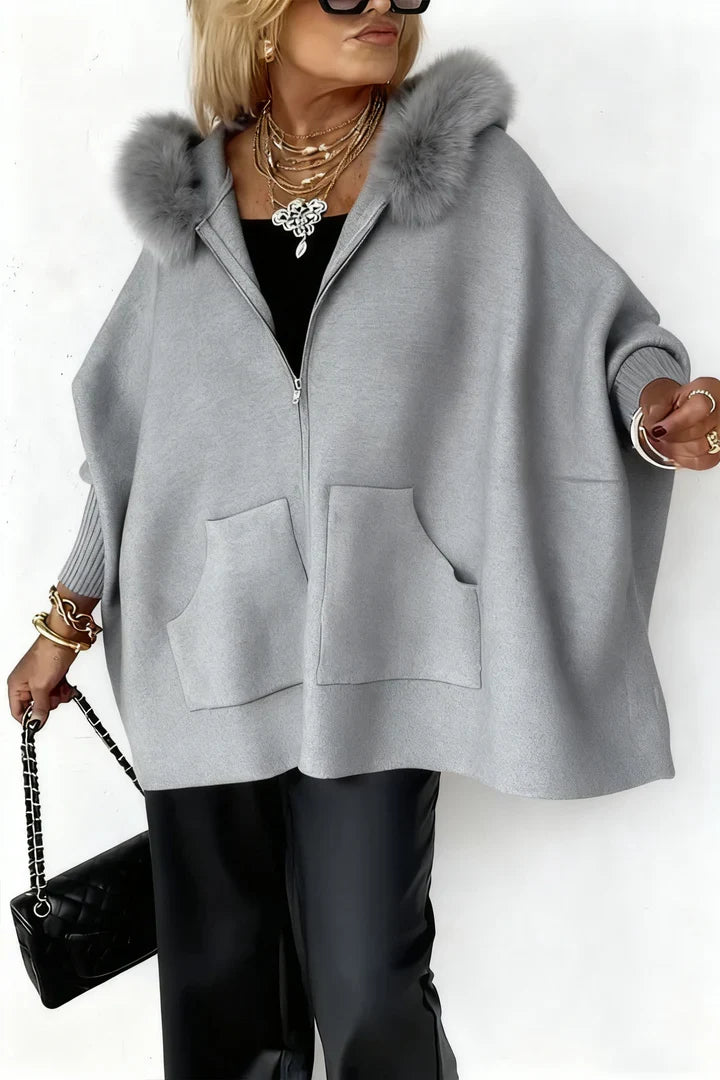 Elentyna | Women's short cardigan – a modern, loose-fit knit sweater