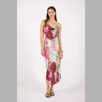Elegant Women's Backless Midi Dress - Chic Evening and Party Wear with Side Slit
