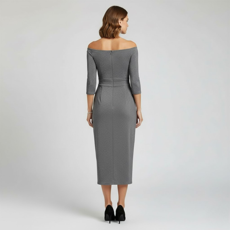 Elegancka sukienka midi w stylu vintage dla kobiet – ponadczasowy klasyczny styl