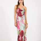 Elegant Women's Backless Midi Dress - Chic Evening and Party Wear with Side Slit