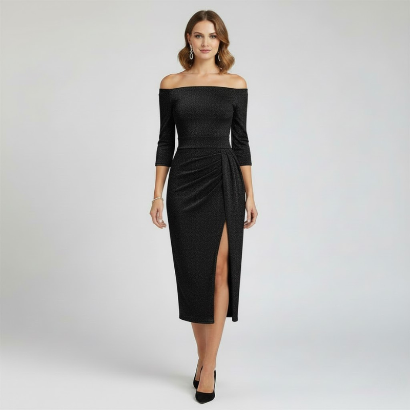Elegantes Vintage-Midikleid für Damen – zeitloser klassischer Stil