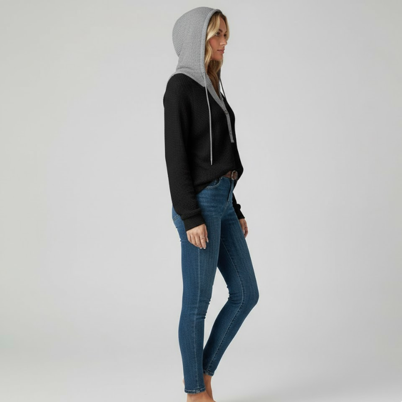 Przytulna bluza z kapturem dla kobiet na zimę – ciepła i wygodna na co dzień