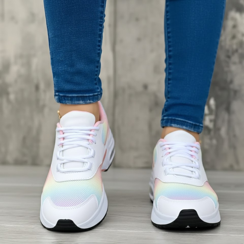 Damskie buty sportowe sznurowane – lekkie i modne buty do biegania