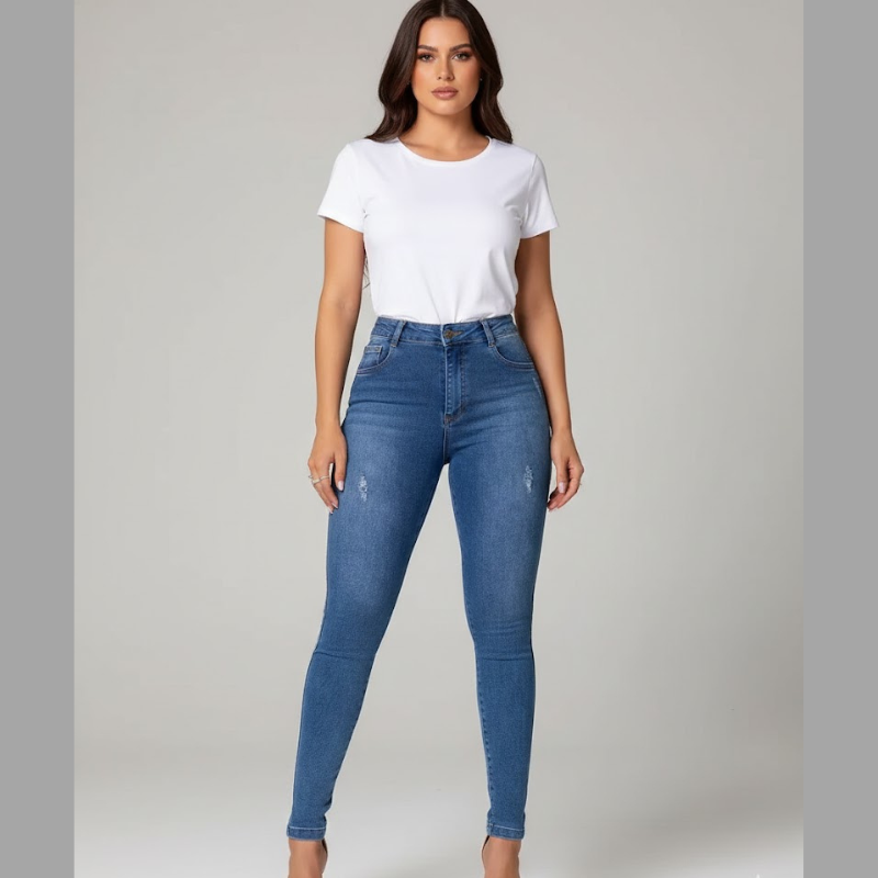 Damskie dopasowane jegginsy – modny, swobodny styl