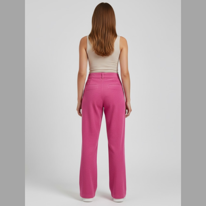 Spodnie sztruksowe damskie z szerokimi nogawkami – modny, swobodny komfort