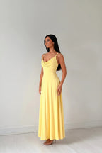 Julia | Elegancka Sukienka Maxi Damska – Drapowana Sukienka Wieczorowa z Gorsetem