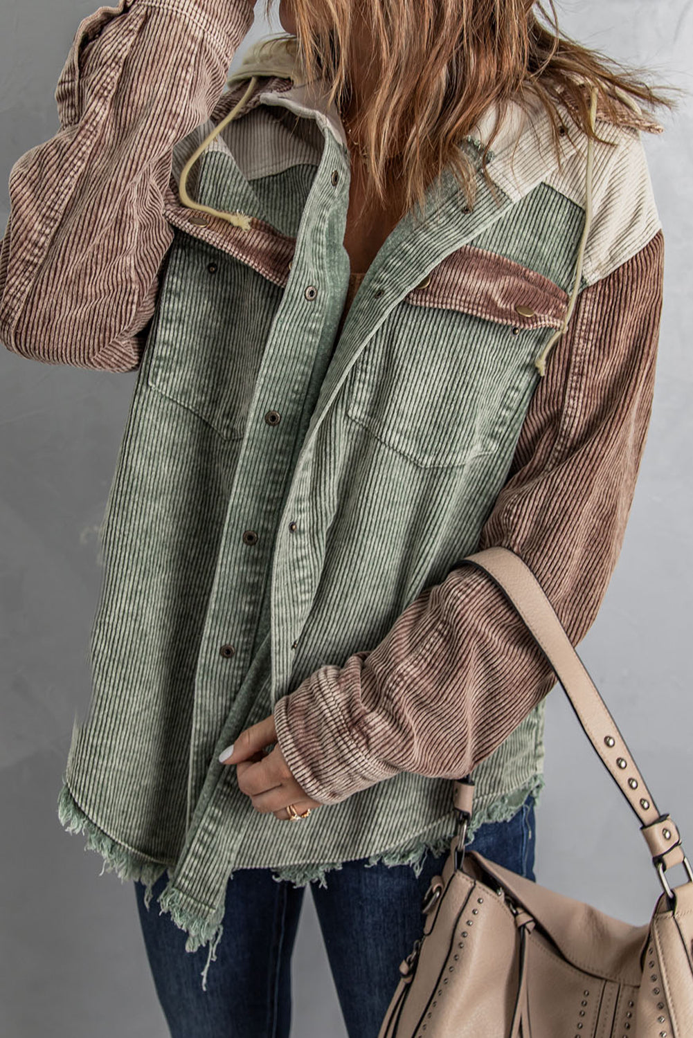 Caledonia | Women's vintage washed shirt jacket – button-up