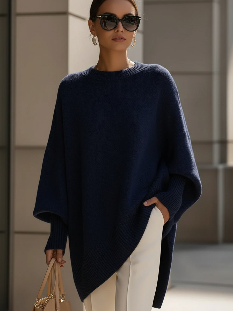 Davina | Damska sweterka z dzianiny na co dzień – miękki, elegancki sweter z okrągłym dekoltem