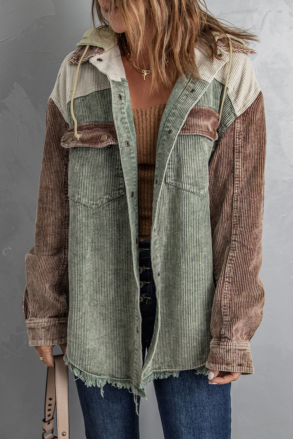 Caledonia | Women's vintage washed shirt jacket – button-up