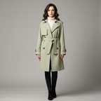 Women's vintage-inspired trench coat – effortless, casual elegance