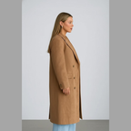 Elegant women's trench coat with long lapels – an elegant, flowing coat