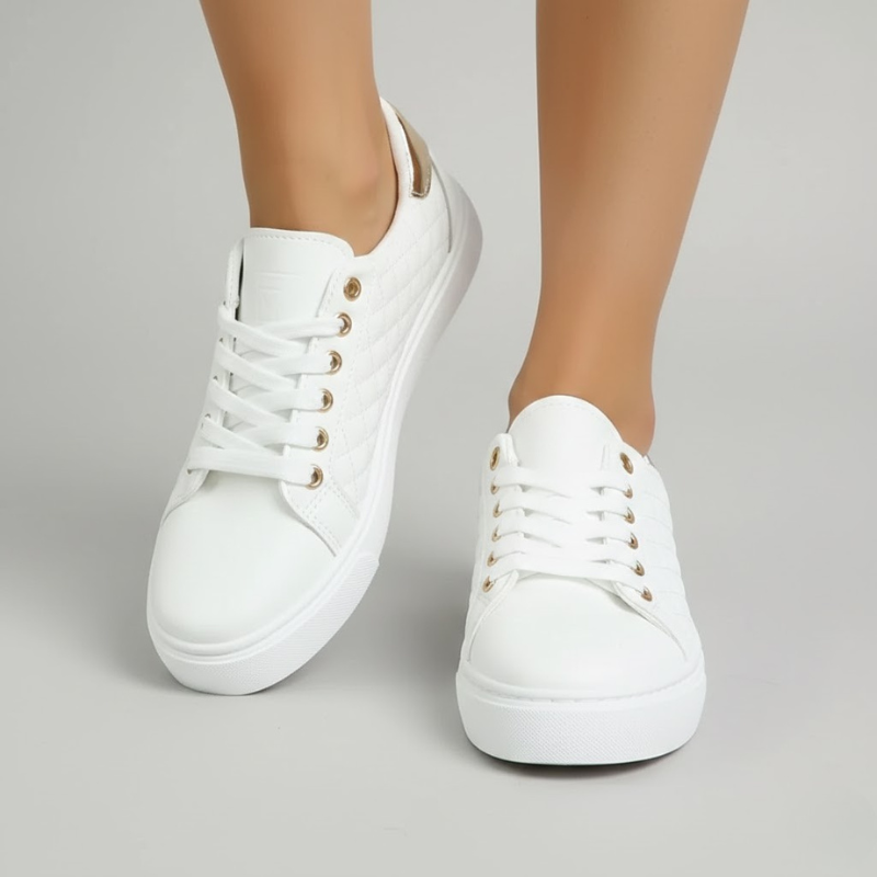 Fashionable lace-up women's sneakers – trendy and comfortable everyday shoes