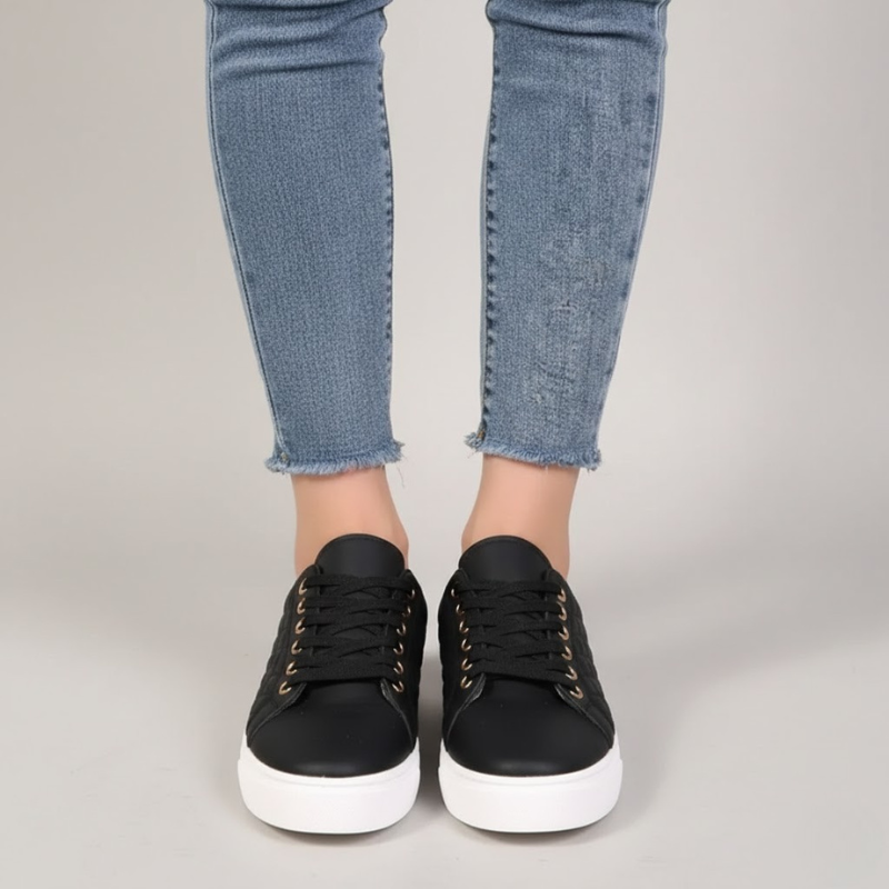 Modne, sznurowane trampki damskie – modne i wygodne buty na co dzień