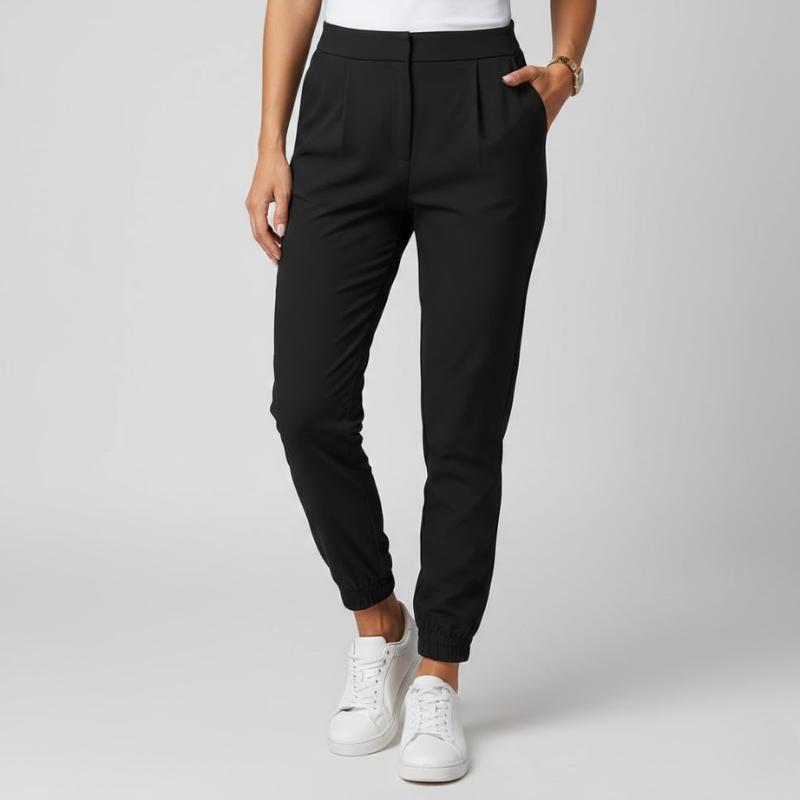 Damskie dopasowane spodnie dresowe Slim-Fit do pracy – szykowne, elastyczne spodnie do biura