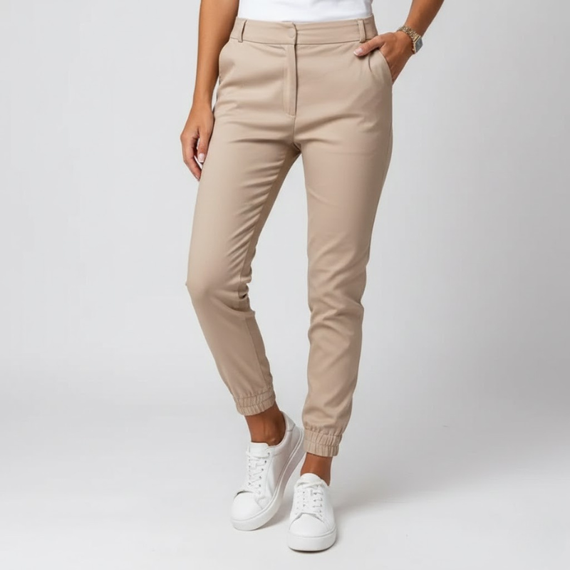 Damskie dopasowane spodnie dresowe Slim-Fit do pracy – szykowne, elastyczne spodnie do biura