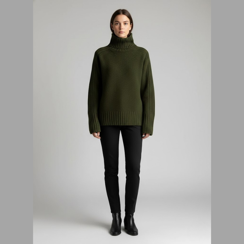 Lekki i przytulny sweter damski – klasyczny, swobodny styl