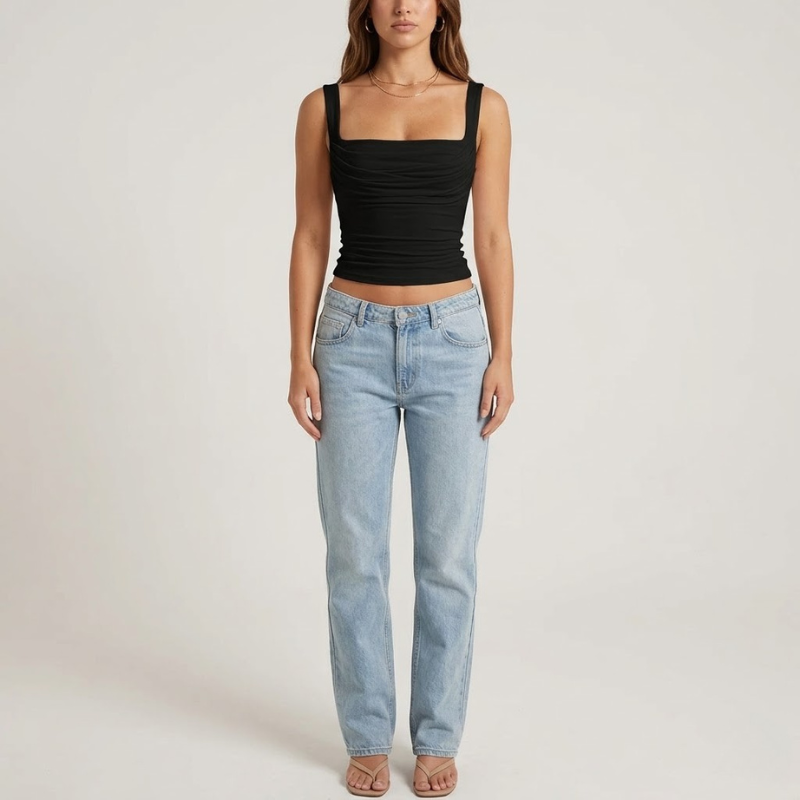 Elegant, lightweight, short top – an essential, airy, summer fashion item for women