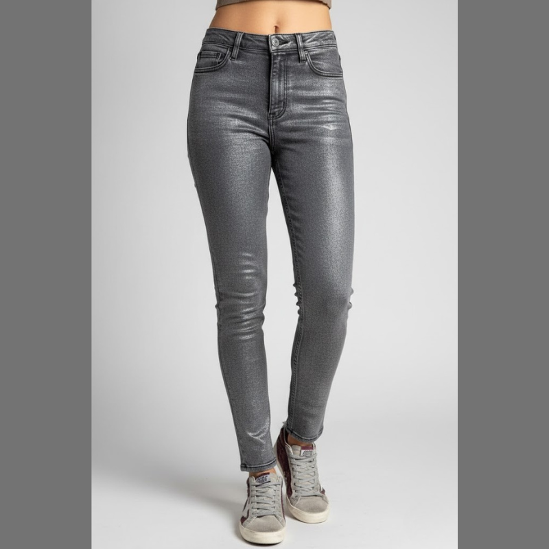 Damskie jeansy modelujące sylwetkę, obcisłe, proste – elastyczne, na co dzień