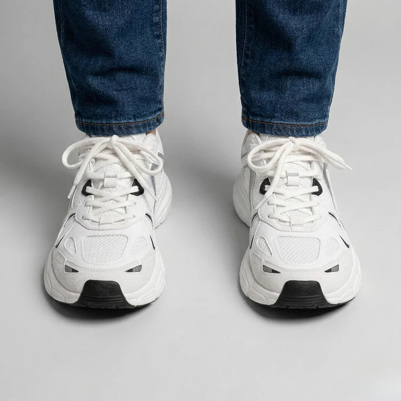 Damskie lekkie buty sportowe – sznurowane, wygodne buty do biegania i chodzenia