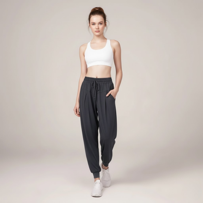 Damskie spodnie z wysokim stanem i dopasowanym krojem – idealne do noszenia na co dzień