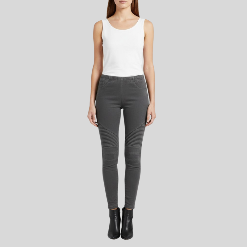 Modne spodnie damskie ze stretchem – legginsy o ultra-slim kroju