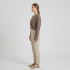 Kurzer Strickpullover mit V-Ausschnitt – bequemer, lässiger Damenpullover