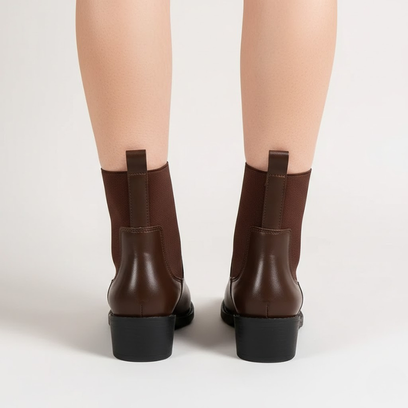 Eleganckie botki Chelsea z noskiem w szpic – damskie, elastyczne, modne botki za kostkę