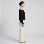 Fashionable Asymmetric Off-the-Shoulder Sweater – Casual, Chic Sweater for Women